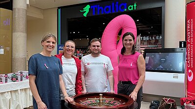 Casino on Tour in der Plus City zugunsten der Krebshilfe Oberösterreich